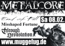 Veranstaltungsflyer Metalcore over Muggefug